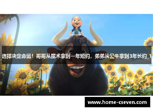 选择决定命运！哥哥从魔术拿到一年短约，弟弟从公牛拿到3年长约_1